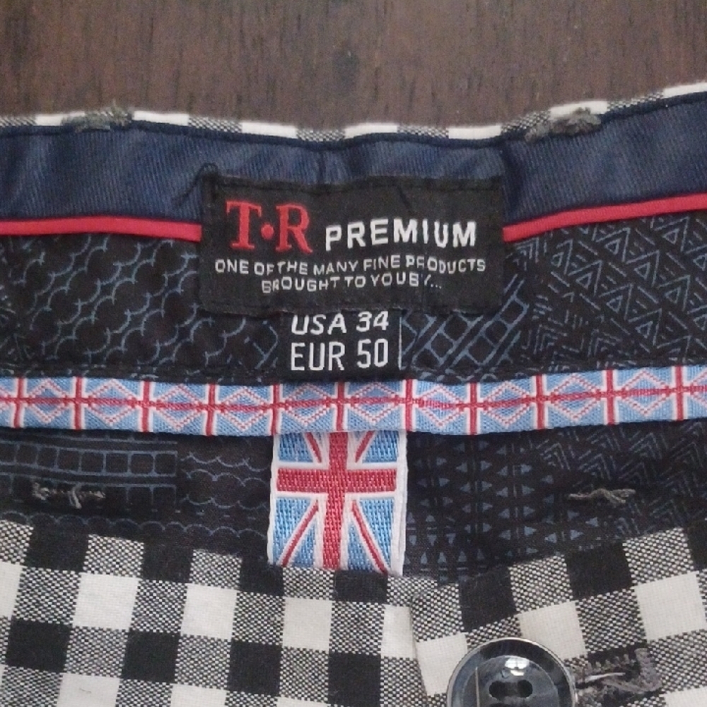 TR Premium British Style Checkered Dress Pants | Black & White, 34W x 32L - 🇬🇧 - Picture 3 of 10
